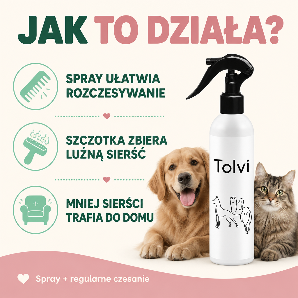 Spray do rozczesywania sierści dla psa i kota 250ml