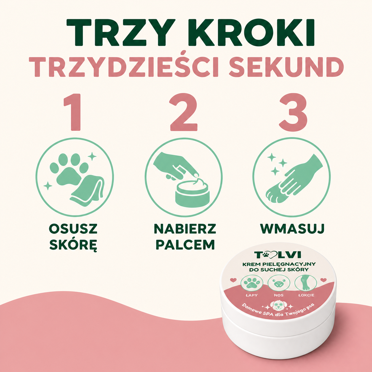 Tolvi - Krem pielęgnacyjny do suchej skóry: łapy, nos, łokcie