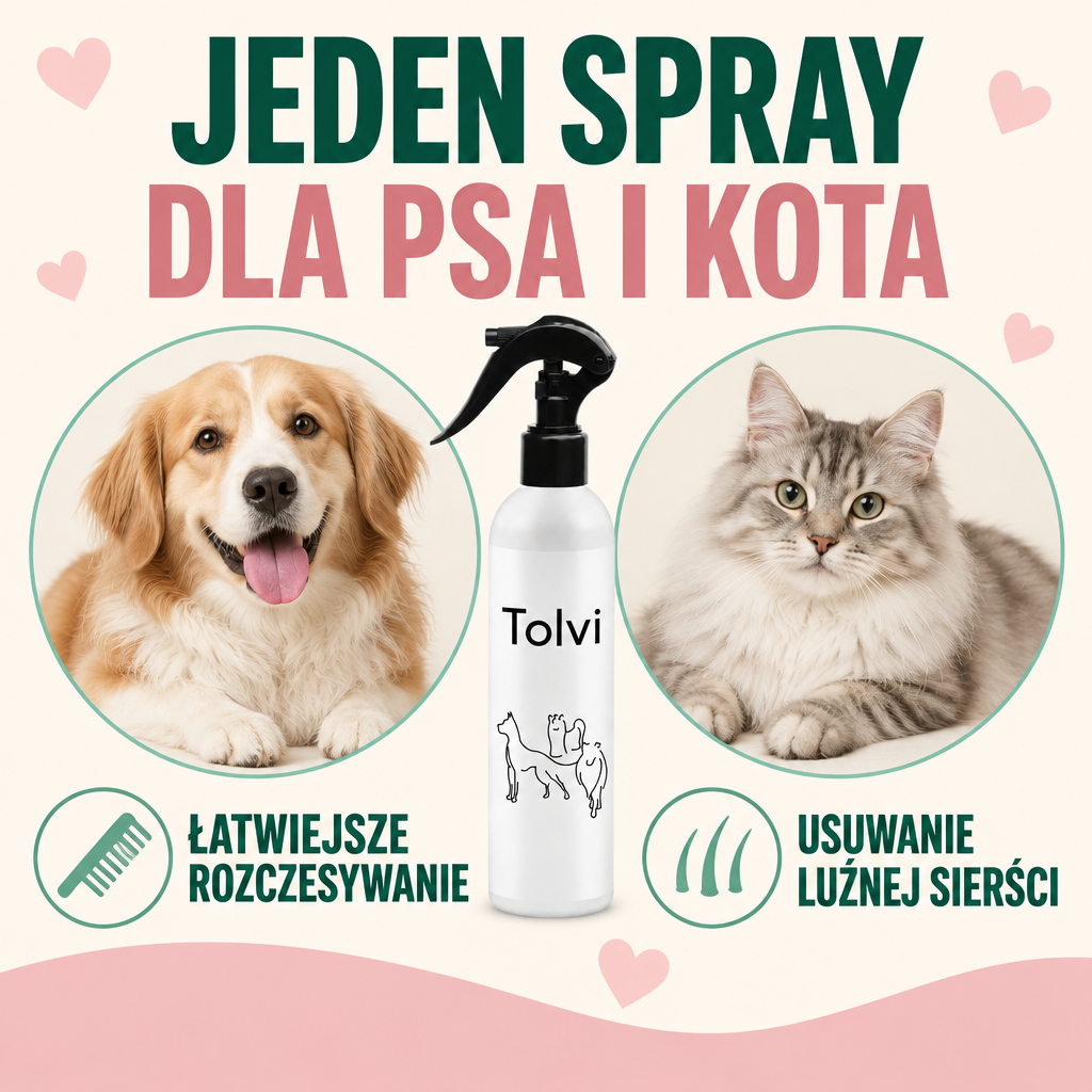 Spray do rozczesywania sierści dla psa i kota 250ml